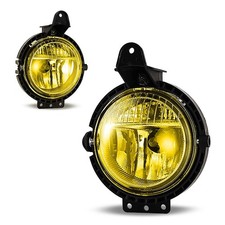 Fog Lights Mini Cooper Driver Passenger OEM Replacement 2PCS with Amber Yellow