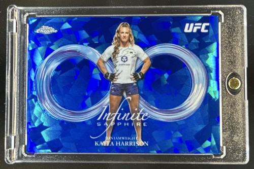 2026 Topps Chrome Sapphire UFC Kayla Harrison Infinite #IN-5