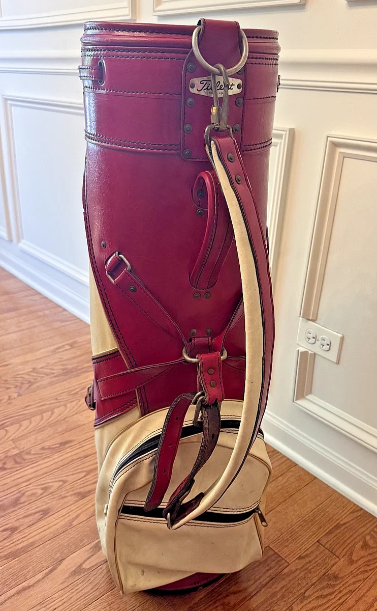 タイトリスト　クラッシックバッグ タイトリスト クラッシックバッグ Titleist Red Leather Golf Bags for