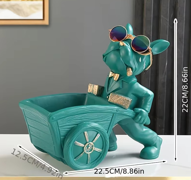 Sculpture bouledogue chic pour décorer un bureau professionnel avec élégance