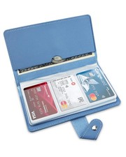 Credit Card Holder, Leather Business Card Organizer with 96 Card Slots, Profe...