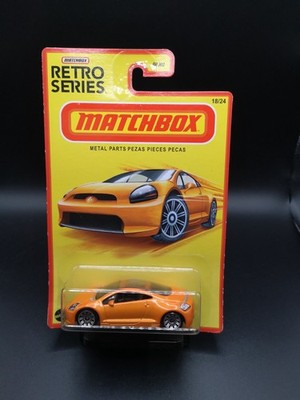 Matchbox MItsubishi Eclipse Orange. American Retro Serie Sealed Karte