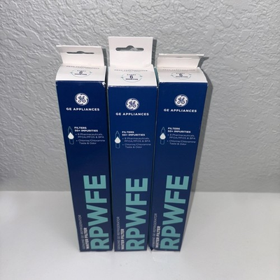 #ad 3 Pack Genuine GE RPWFE RPWF Replacement Refrigerator Water Filter Sealed $86.85