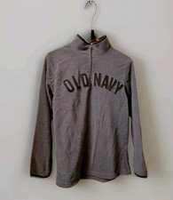 Boys Old Navy Dark Grey 1/4 Zip Fleece Pullover XL 14/16