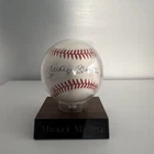 Mickey Mantle New York Yankees Autographed Original Baseball in Display Case