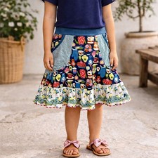 Matilda Jane Blue Tea Pot Print Flair for the Dramatic Skort 10