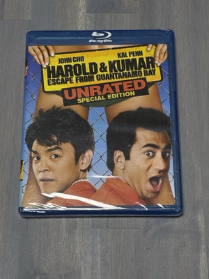 ***BRAND NEW HAROLD & KUMAR ESCAPE FROM GUANTANAMO BAY UNRATED BLU RAY