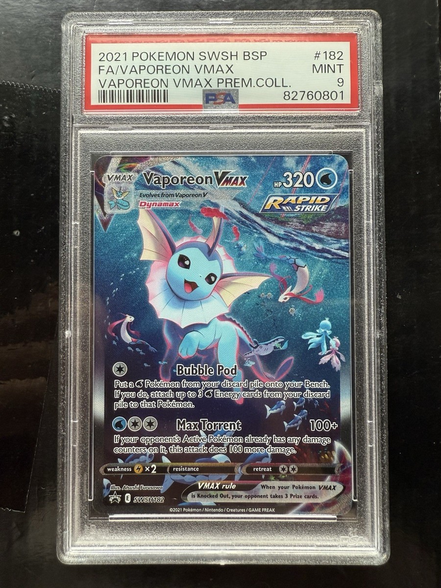シャワーズV MAX PSA10 2020 Pokemon SWSH Full Art Charizard VMAX PSA 10 Gem Mint