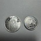 Liberty and Britannia 2 X 1/4 oz .999 Silver Round 1/2 oz Total