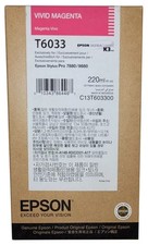 Genuine Epson T6033 Vivid Magenta UltraChrome K3 Ink Cartridge 3/22/2023