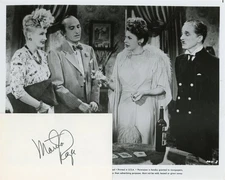 Martha Raye - Signed Index Card