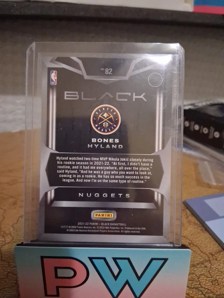 2021-22 Panini Black - Rookie Bones Hyland #82 /149 (RC) - Image 2 of 2