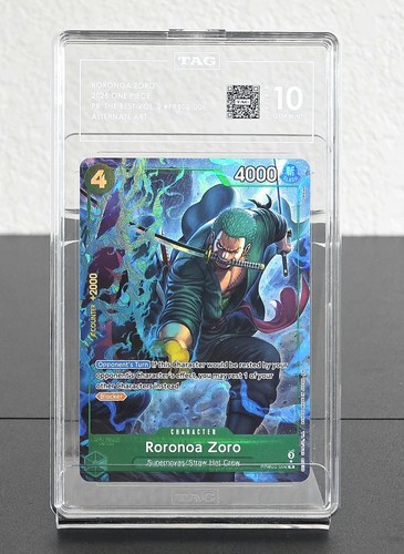 Roronoa Zoro (Alternate Art) graded TAG 10 for sale on eBay