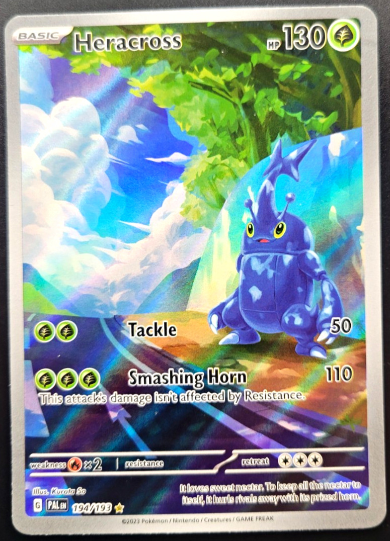 Heracross 194/193 Paldea Evolved Illus Rare Holo EN 2023 LP