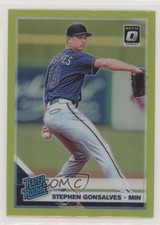 2019 Panini Donruss Optic Rated Rookies Lime Green Prizm Stephen Gonsalves k1x