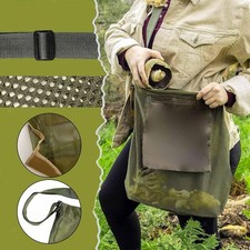 Mushroom Foraging Bag Fruits Picking Pouch Grocery Bag Adjustable Strap Storage