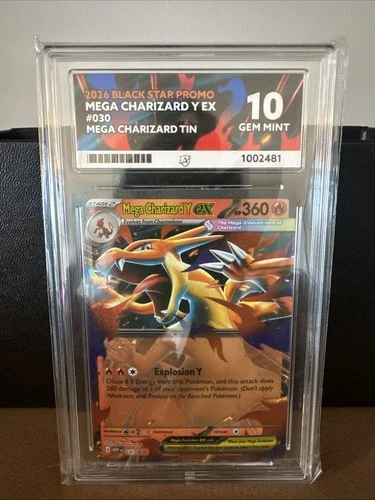 Charizard Y EX 030 Pokemon Tin Black Star Ace Grade 10 Gem Mint