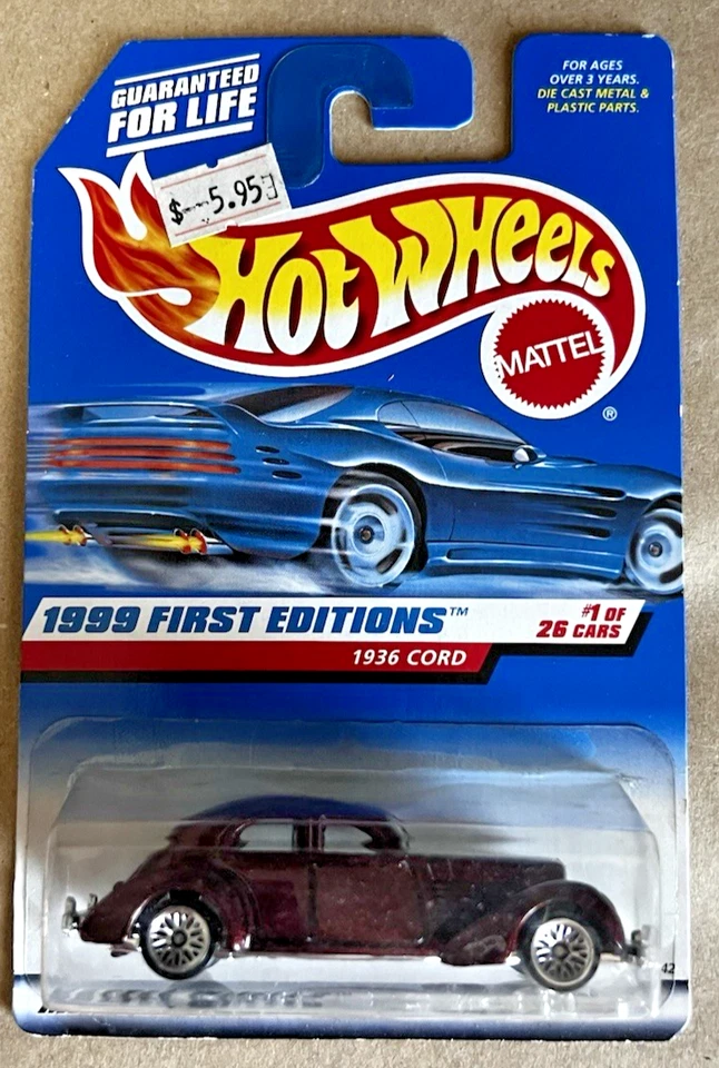1999 Vintage Hot Wheels Lot (2) – 1936 Cord First Editions #1/26 - Image 4 of 4