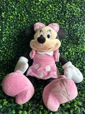 Disney Parks 18 Inch Minnie Mouse Plush Doll Disney Embroidery on Foot