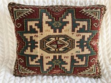 from Lillian August Vintage Turkish Kilim Rug style Pillow 16 x 13
