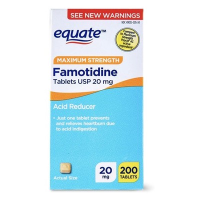Equate Maximum Strength Famotidine Acid Reducer 20mg 100Ct Tablets Exp 12/26