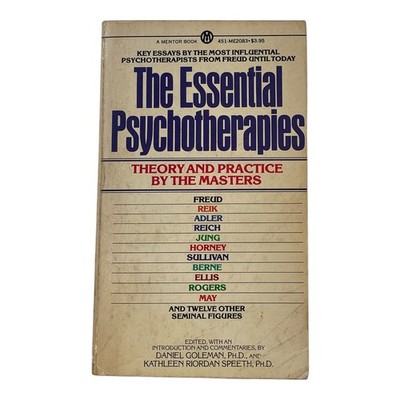 Essential Psychotherapies Theory Practice Masters Goleman Speeth Paperback