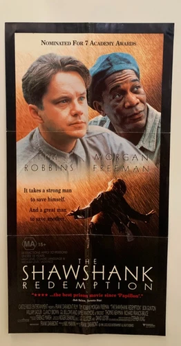 Shawshank Redemption Australian Daybill Video Movie Poster Stephen King classic