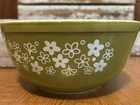 Vintage Pyrex Spring Blossom Mixing Bowl 403 Crazy Daisy  2 1/2 Quart