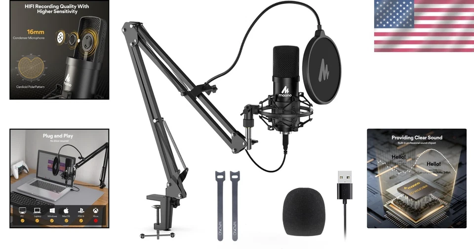 Professional USB Condenser Microphone Kit - Image 2 of 4