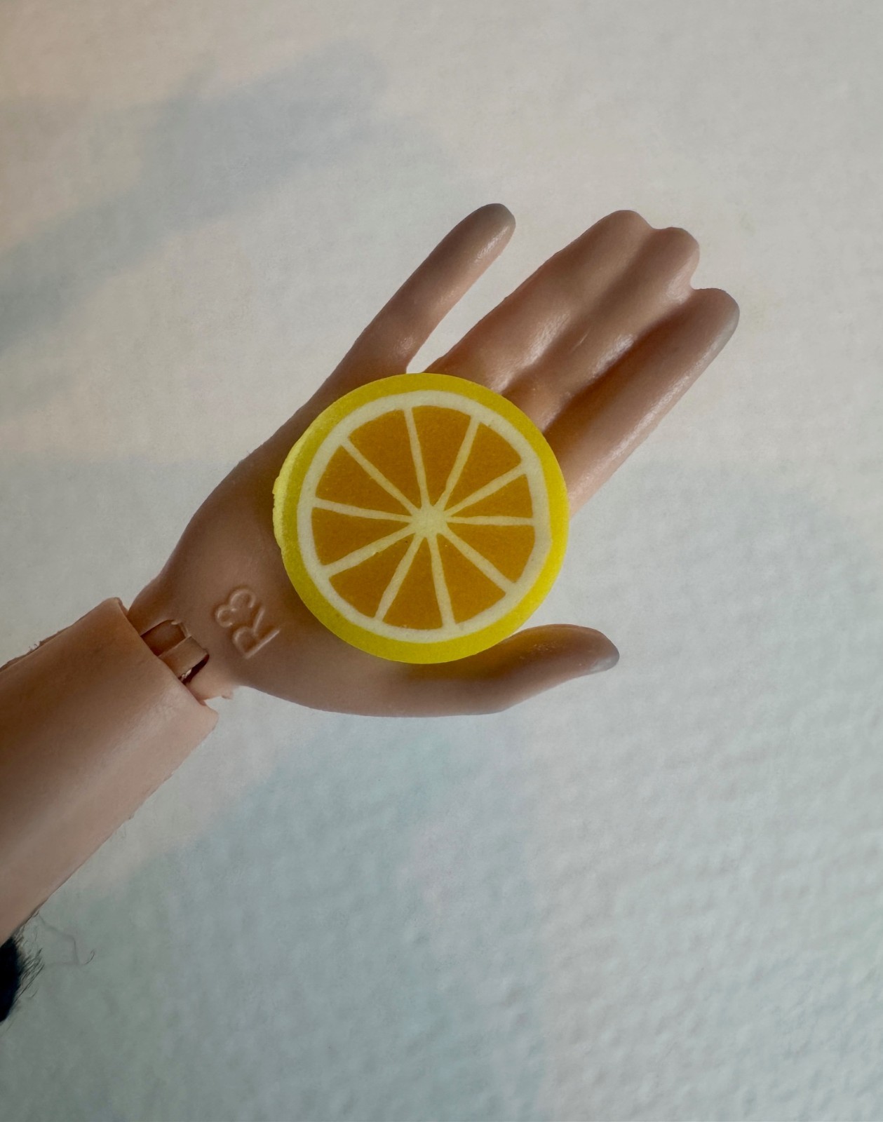 100 pcs wholesale  1:6 1:12 lemon slices fruit clay dollhouse miniature craft