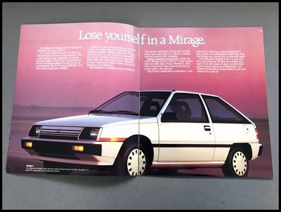 MITSUBISHI LANCER MIRAGE カタログ セット 1986 Mitsubishi Mirage and Turbo 16-page Vintage Car Sales