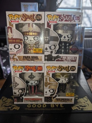 Funko Pop! Rocks: Ghost - Papa Emeritus I, II, III & Nihil Lot