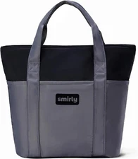 Insulated Tote, Foldable Thermal Bag, Reusable 25L Grocery & Beach, Grey