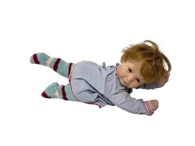 Titus Tomescu Künstlerpuppe Porzellanpuppe 40 cm. Top Zustand   