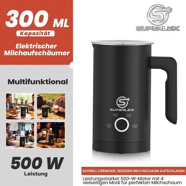 Superlex MilchaufschäUmer MilchschäUmer Latte Cappuccino Macchiato HeißEr Kalter-image