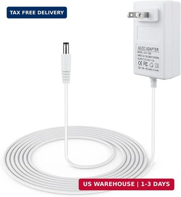 10 ft Power Cord for 4moms mamaRoo 4, 12V 3A Charger for RockaRoo Baby Swing, AC