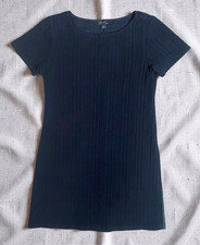 Ann Taylor Loft Factory Dress XS Black Short Sleeve Stretch Cotton Blend
