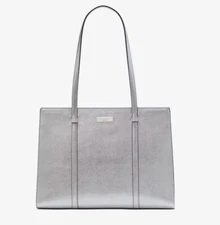 Kate Spade Kenzie Metallic Large Tote Shoulder Bag Lunar Light Limited Edition