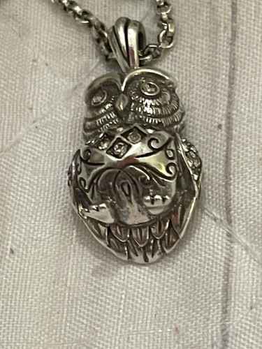 Collar Brighton Owl tono plata con cristales. ¡¡Nunca usado!! Difícil de encontrar. - Imagen 7 de 7