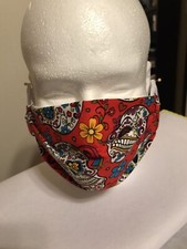 dia de los muertos skull face mask