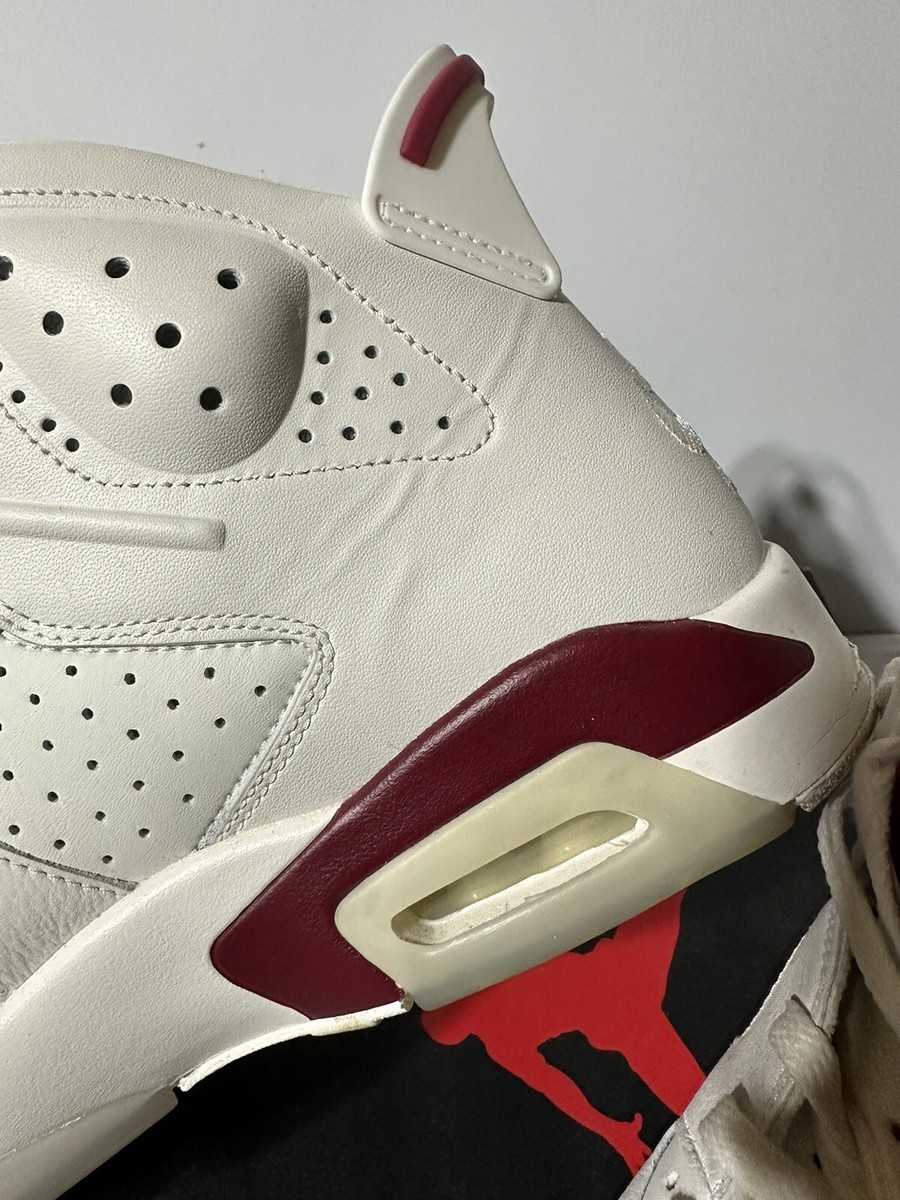 Nike Air Jordan 6 VI Maroon Nike Air White Mens Size 11