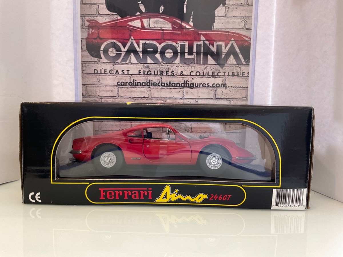 Anson 製　フェラーリディーノ246GT 1/18 Mint Rare Anson 1:18 DieCast Metal Red Ferrari Dino 246GT