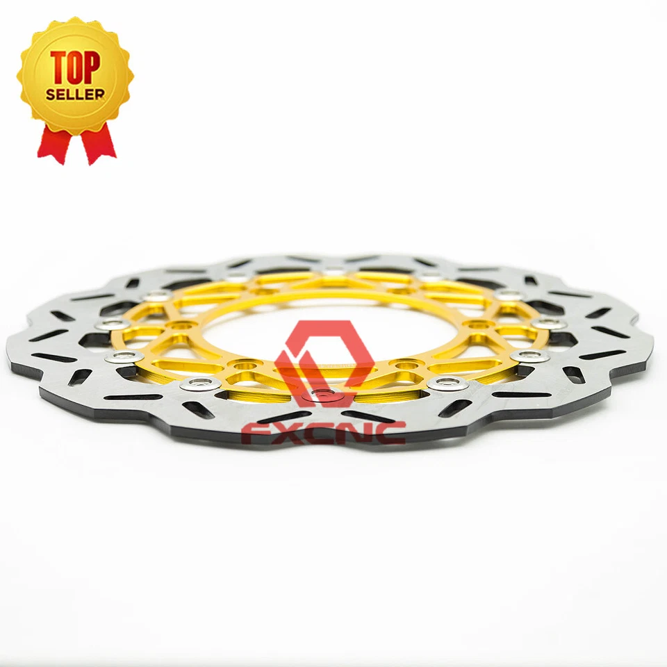 Rotores de disco de freno flotador delantero para motocicleta ninja250 2008-2012 2009 2010 2011 Foto 3 de 4