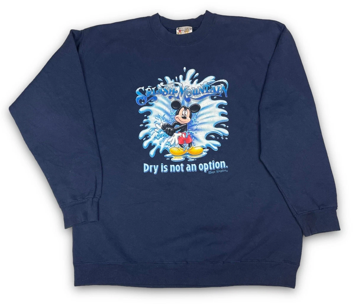 Vintage 90s Magic Kingdom Splash Mountain Sweatshirt Rare Disney Mickey USA L