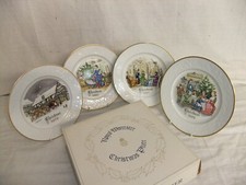 Royal Worcester - Christmas series vintage collector plates & box - 8G7C #