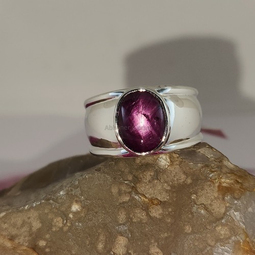 Star Ruby 100% Natural Gemstone Handmade Ring Vintage Traditional Skill - Picture 5 of 5