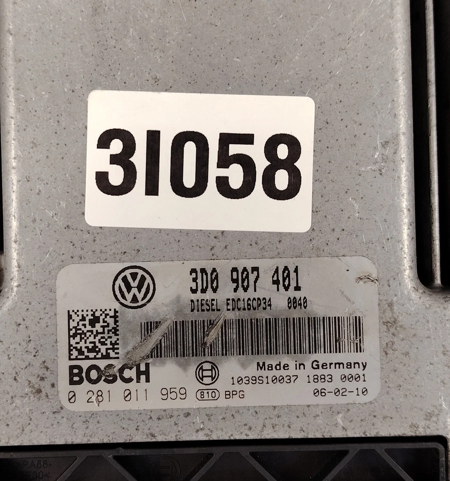 Modulo Di Controllo Motore VW Phaeton Polo 3.0 TDI 4MOTION 3D0907401 0281011959 - Immagine 3 di 4