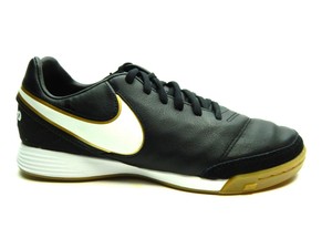 NIKE TIEMPO MYSTIC V IC Negro Blanco Zapatos Hombres Oro Metálico | eBay