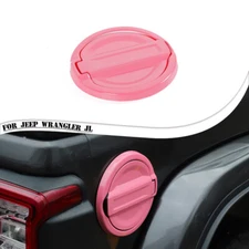 Car Filler Door Fuel Tank Gas Cap Cover Trim For Jeep Wrangler JL JLU 2018+ Pink