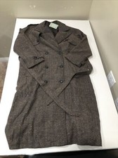 H&m Men's Double-breasted Wool-blend Coat Brown M